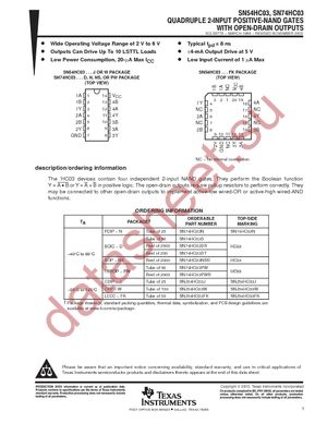 SN74HC03DTG4 datasheet  